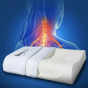 Almohada ortopédica de látex 100% natural para el dolor de cuello