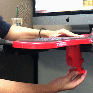 Almohadilla de apoyo ajustable para el brazo del ordenador
