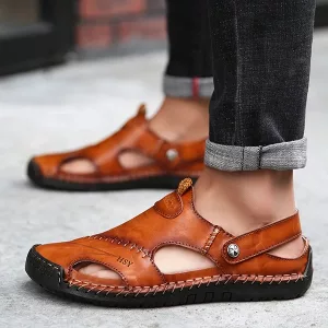 sandalias de hombre, sandalias de verano, sandalias de piel, sandalias slip on