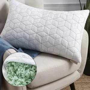 almohada de espuma viscoelástica triturada, almohada para el cuello, almohada para la cama