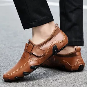 zapatos sin cordones, zapatos casuales, zapatos de cuero, mocasines de cuero, mocasines de hombre