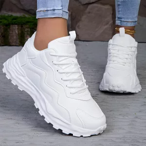 Zapatillas deportivas con plataforma para mujer calzado casual y