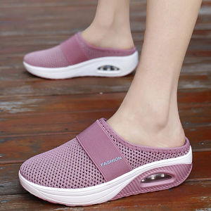 Sandalias ortopédicas Slippers con cuña - Rosa